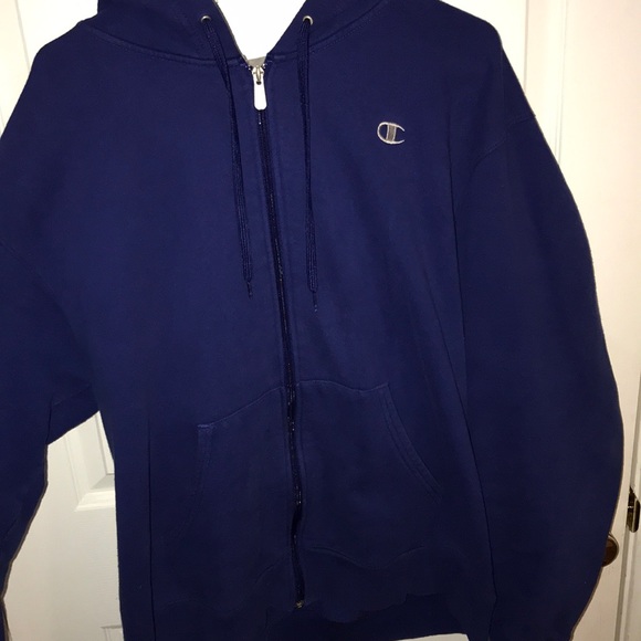 blue champion sweater